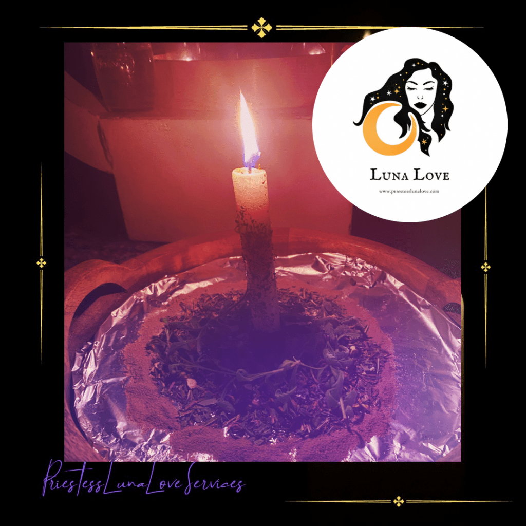 Love candle spell
