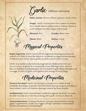 spiritual uses of garlic